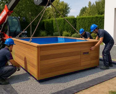 alt="mini piscine en bois"