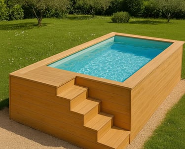 mini piscine hors sol en bois