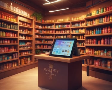 An infographic showcasing various retail segments supported by kridhaverse retail erp.