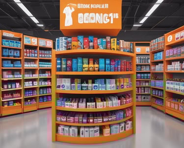 An infographic showcasing various retail segments supported by kridhaverse retail erp.