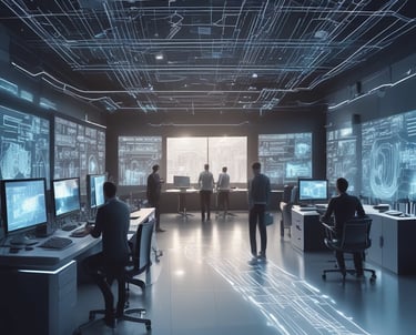 An engaging visual representation of diverse IT services offered by Kridha Technologies.