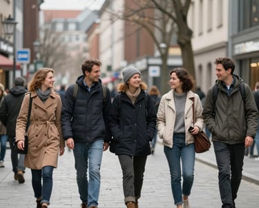 people throwing hats on air