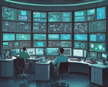 A futuristic cybersecurity project showcasing advanced technology.