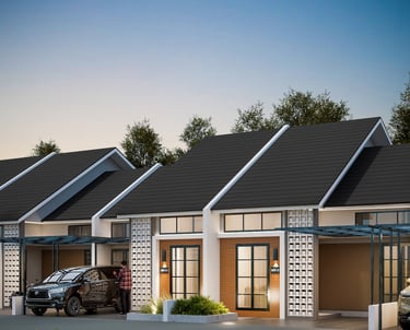 Rumah tipe Andara Luxury Maharupa Village desain modern minimalis di Medan