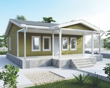 a small house with a porch and a porch
