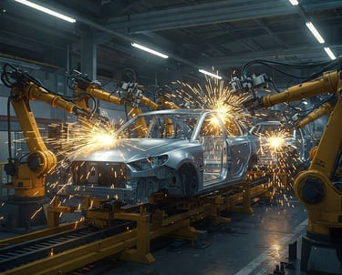 High-strength laser welding on automotive chassis frame