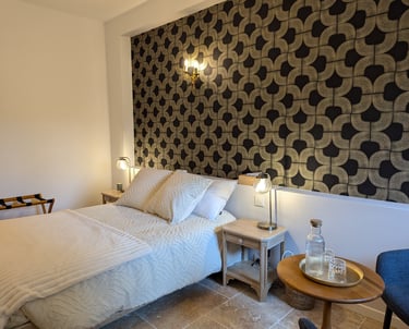 Lit double de la chambre Améthyste