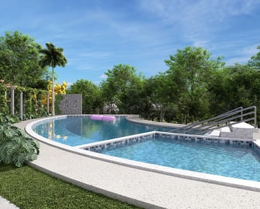 Piscina condomínio Aldeia das Brisas