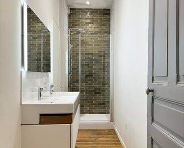 Recollet salle de bain renovée