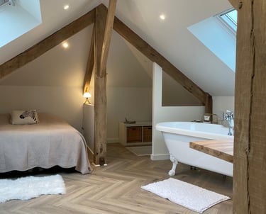 comble aménagées chambres et salle de bain