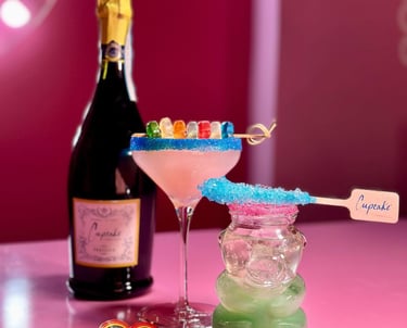 a bottle of champagne and a bottle of champagne