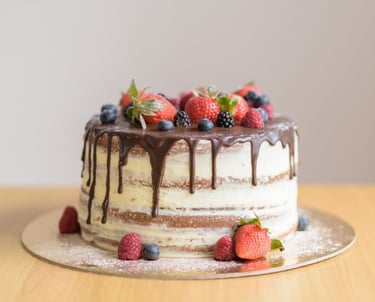 cake with fruit on it