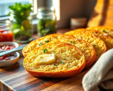 garlic bread slices