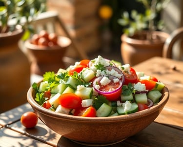 Mediterranean Cucumber Tomato Salad
