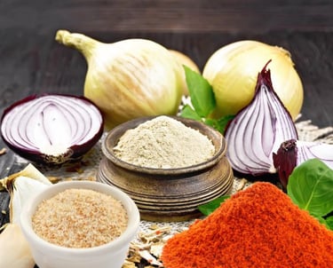 Paprika, Garlic Powder, and Onion Powder