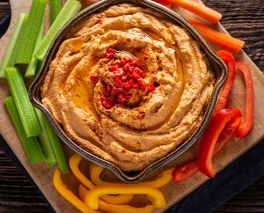 Roasted Red Pepper Hummus 