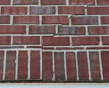 cracking brick