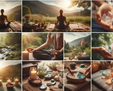 un collage de talleres y retiros holísticos presentados por CIA Balance