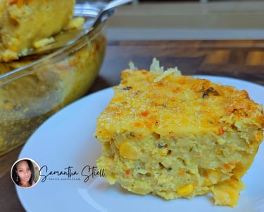 Eggless Trini Corn Pie