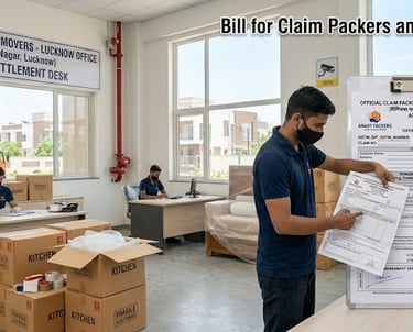 Bill for Claim Packers and Movers in Vibhuti Khand 