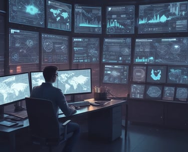 a flock of birds sitting on top of power lines