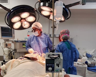 cirugia de cerebro, controlando funciones motoras.