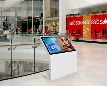 claratech's displays for shopping mall