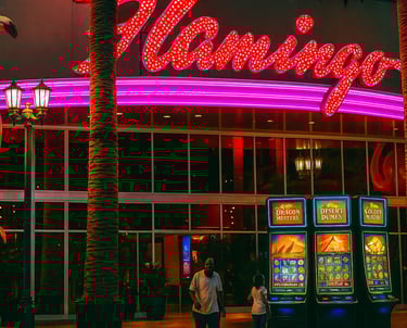 claratech's screens the casino's entrance