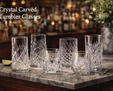 Carved Tumbler Glasses wholesale in China