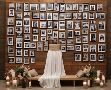 A beautifully arranged wedding table with floral decorations.