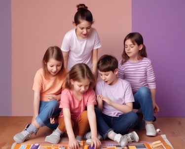 A vibrant children's clothing collection showcasing playful designs.