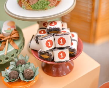 Brownie gourmet recheado da Petit Gourmet para aniversário infantil no Rio de Janeiro