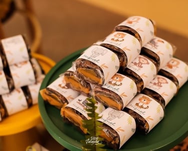 Brownie gourmet recheado da Petit Gourmet para aniversário infantil no Rio de Janeiro