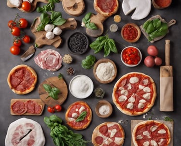 a pizza sitting on top of a pizza pan