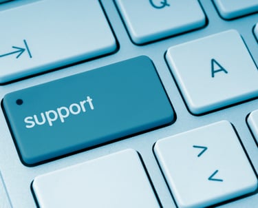 support-button-auf-einer-tastatur