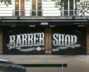 Mural barberia