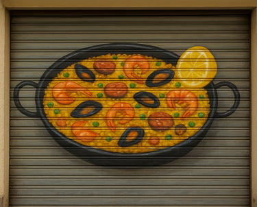 Mural paella
