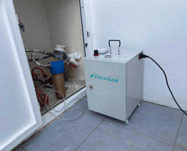 Utilización de gas trazador en viviendas