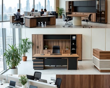 Royal Real Touch Office Furniture Dubai | Full range of modern executive desks, workstations