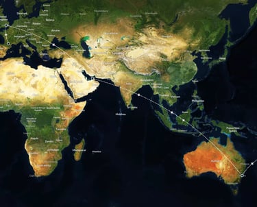 a map of a map of the world