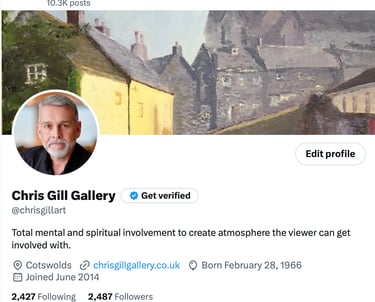 X account for chrisgillart