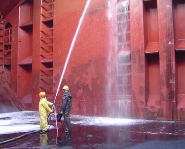 Hold Cleaning using Hydro-Jet