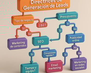 Framework de decisión para elegir las mejores estrategias generación leads según tu negocio