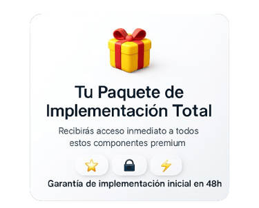 Tarjeta promocional del Kit C.A.I.M.A.N., el paquete de implementación total para automatizar procesos y atraer clientes con