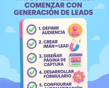 Primeros pasos para comenzar con generación de leads en marketing digital