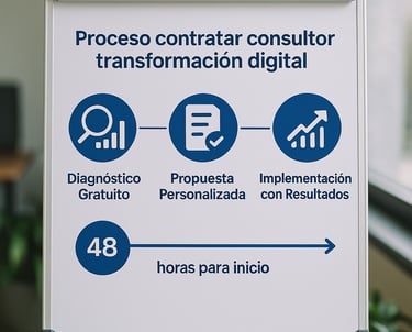 proceso contratar consultor transformacion digital paso a paso