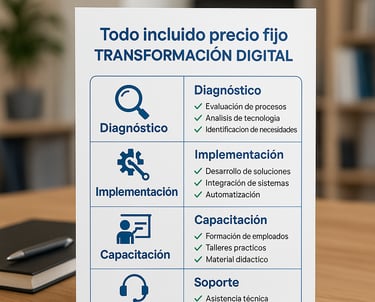  todo incluido precio fijo transformacion digital servicios