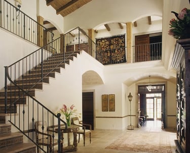 painted villa interior