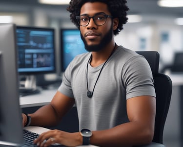 man standing near white wall