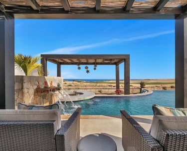 Professional real estate photo of a villa in cabo san lucas